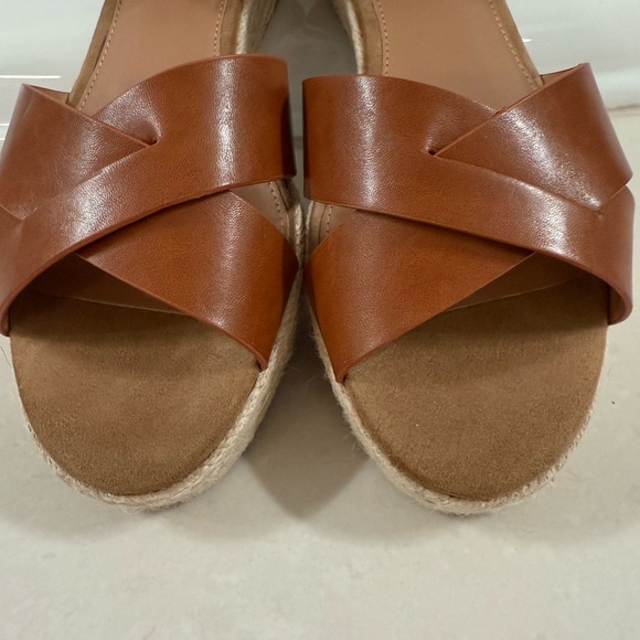 Michael by Michael Shannon Wedge Sandals – Size 9 – Tan Espadrille Platform, EUC - Picture 8 of 10